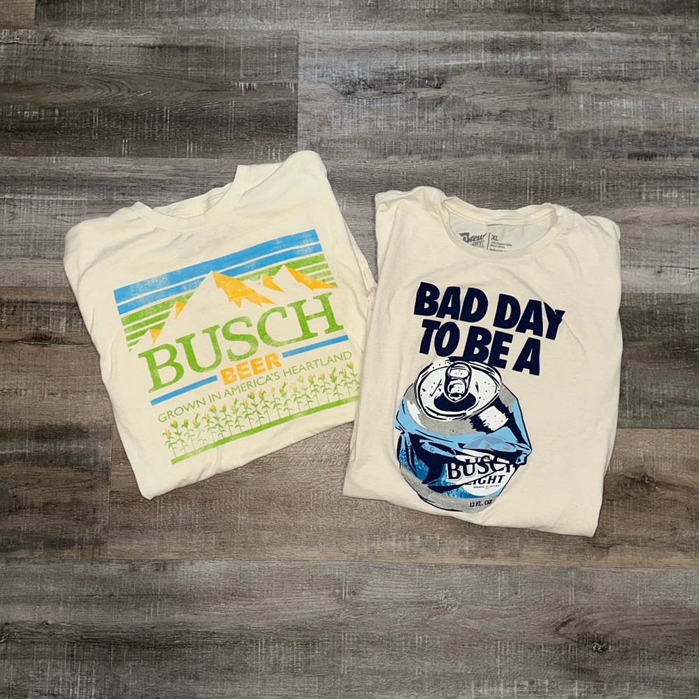 Two Busch Graphic T-shirts